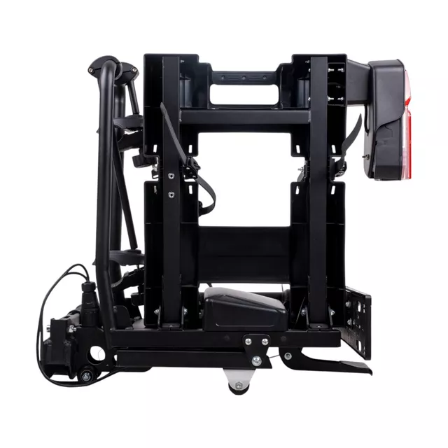 Vonóhorogra szerelhető kerékpártartó inSPORTline Trekan 2 Elektro - két kerékpárhoz, görgős szerkezet, billenthető mechanizmus