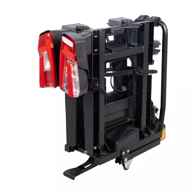 Vonóhorogra szerelhető kerékpártartó inSPORTline Trekan 2 Elektro - két kerékpárhoz, görgős szerkezet, billenthető mechanizmus