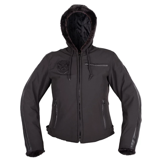 Női softshell motoros kabát W-TEC Prothara - fekete