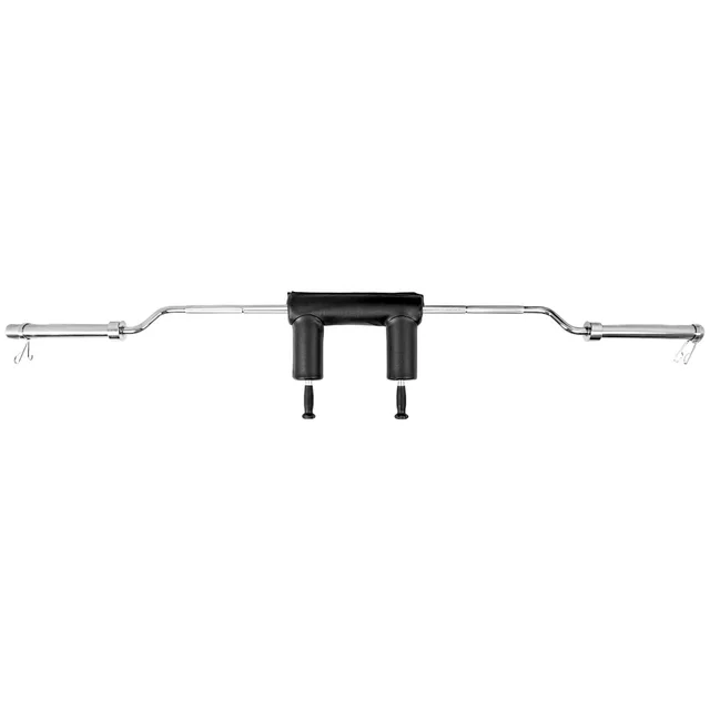 Olimpiai guggolórúd inSPORTline Squabar 239,3cm/50mm • 25,5kg • 317 kg-ig • szorítógyűrűkkel, kényelmes párnázás, támogatja a helyes testtartást