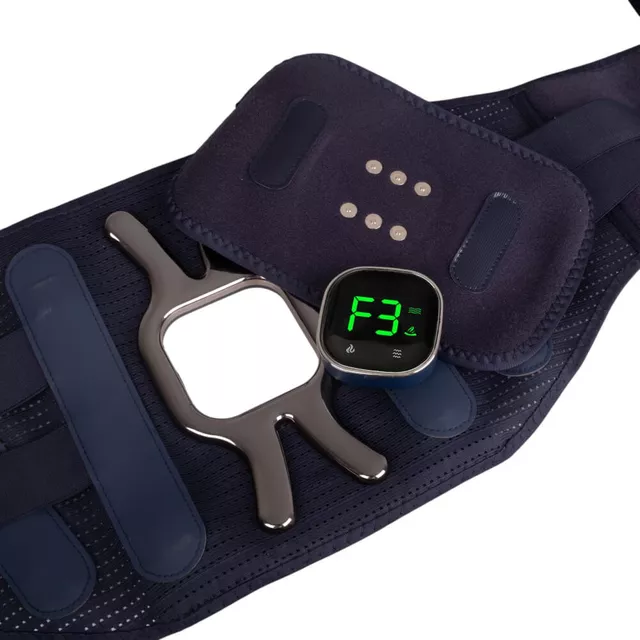 Elektromos masszázs és melegítő deréköv inSPORTline Soncharge