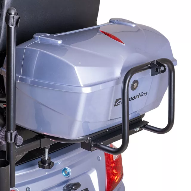 Elektromos négykerekű kocsi inSPORTline Antun vontatókerettel és utánfutóval, 50 km hatótávolság, dobfék, ólomsavas akkumulátor, 3 sebességmód - piros