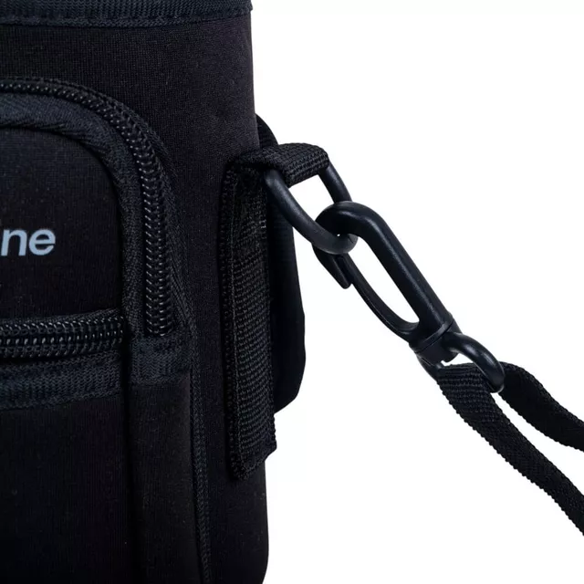 Hordozható táska 1200 ml-es termosz bögréhez, vállpánt, védi a termoszt a karcolásoktól, dupla cipzáras zseb - rózsaszín