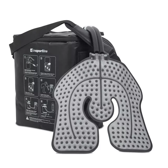 Hűtőkészülék hideg borogatással inSPORTline Coldero, foganytú, vízálló kivitel, vízálló cipzár, 3 intenzitási (áramlási) szint, távirányító