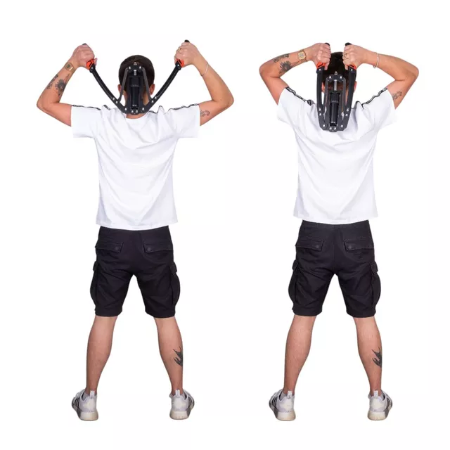 Karerősítő inSPORTline Vancer, kompakt méret, univerzális használat, kétrétegű szénacél cső, biztonságos súlyzós edzés, csúszásmentes fogantyú