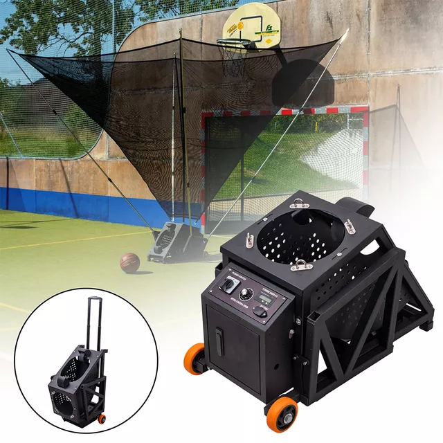 Elektromos labdavisszaadó inSPORTline Talahaso, teleszkópos rudak, kihúzható fogantyú, sebességbeállítás 0-100, tápellátás hálózati kábellel