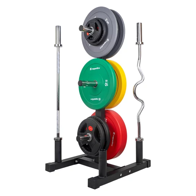 Állvány 50 mm-es tárcsákhoz inSPORTline Opello, matt felület, robosztus kivitel, gumiütközők, 4 rögzítési pont