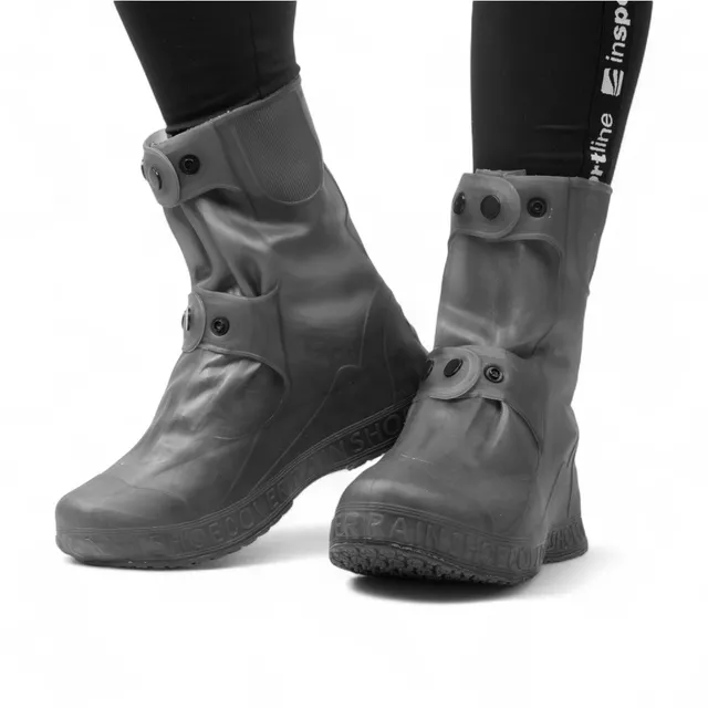 Vízálló cipővédők inSPORTline Nispo - szürke-átlátszó