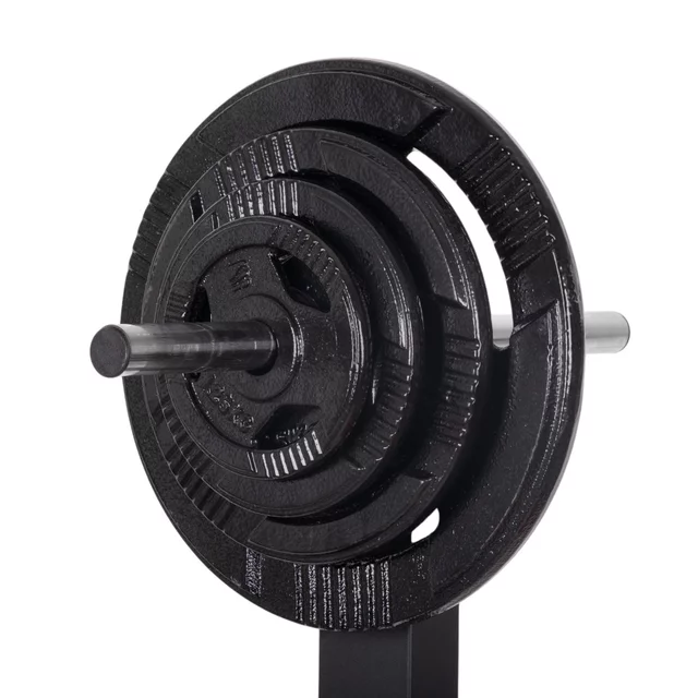 Állvány 30 mm-es tárcsákhoz inSPORTline Mitrello, matt felület, robosztus kivitel, gumiütközők, 4 rögzítési pont