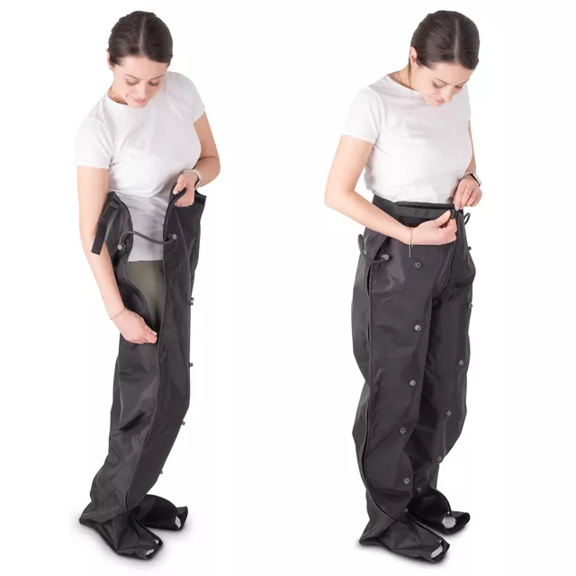 Kiegészítő kompressziós nadrág inSPORTline 142 cm, hat légkamra,lábbujjtól csípőig