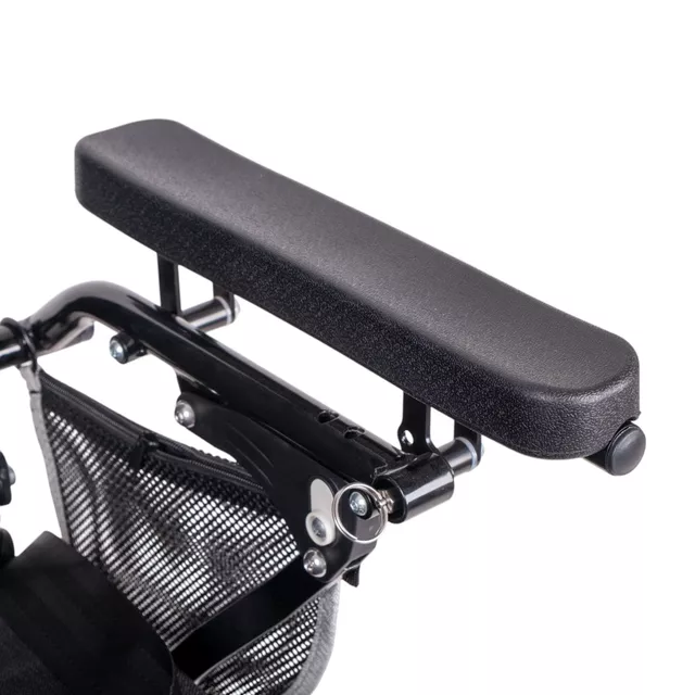 Elektromos kerekesszék dönthető háttámlával inSPORTline Hawkie Evo Plus II 700W, kartámasz, lábtartó, 6 km/h, extra hátsó kerekek