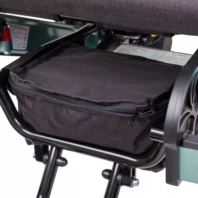 Elektromos kerekesszék dönthető háttámlával inSPORTline Hawkie Evo Plus II 700W, kartámasz, lábtartó, 6 km/h, extra hátsó kerekek