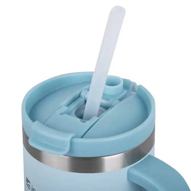 Termosz inSPORTline Natticino 470 ml, kettős zárórendszerrel ellátott csavaros kupak, duplafalú rozsdamentes acélszerkezet, keskeny alsó rész - kávé