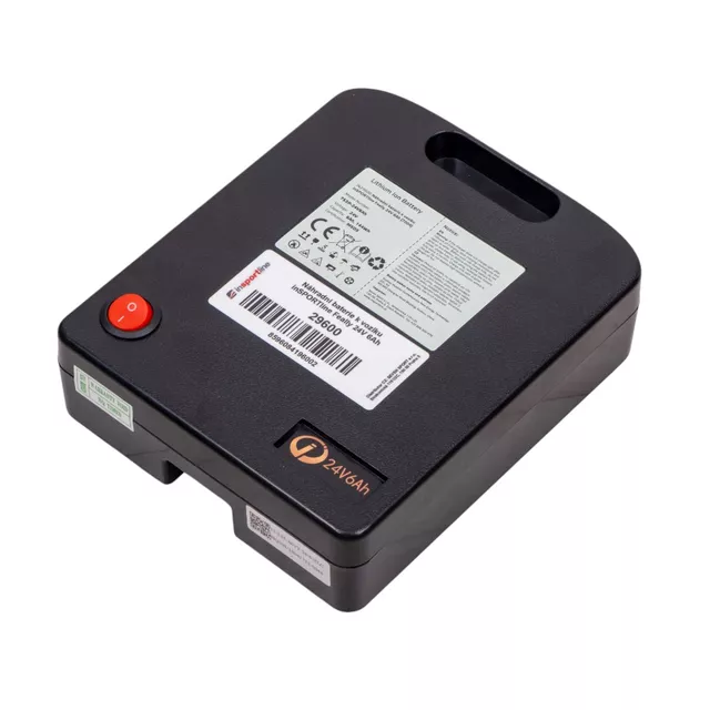 Csere akkumulátor az inSPORTline Feally kerekesszékhez 24V 6Ah, lítium akkumulátor, 19 x 15 x 6 cm, 1360 g