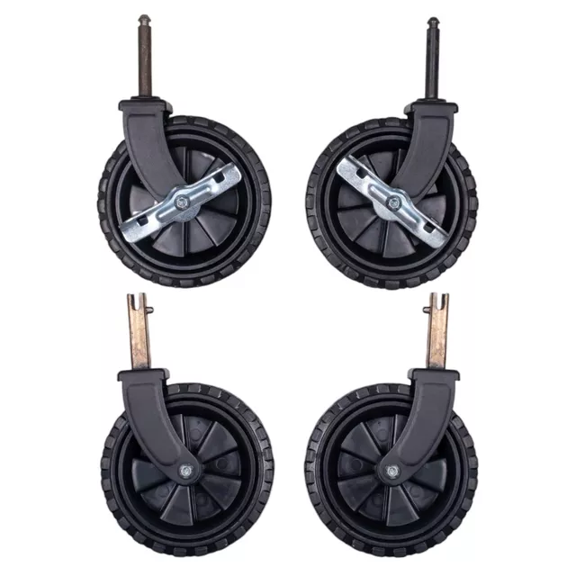 Pótkerék szállítókocsihoz 12x3 cm (4,7x1,2") – 4 db Transportar összecsukható kocsihoz, műanyag