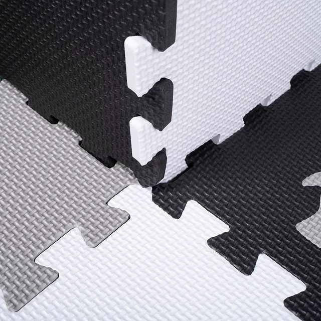 Habszivacs puzzle szőnyeg védőfallal inSPORTline Trastino 30,5x30,5x1 cm, 36 db