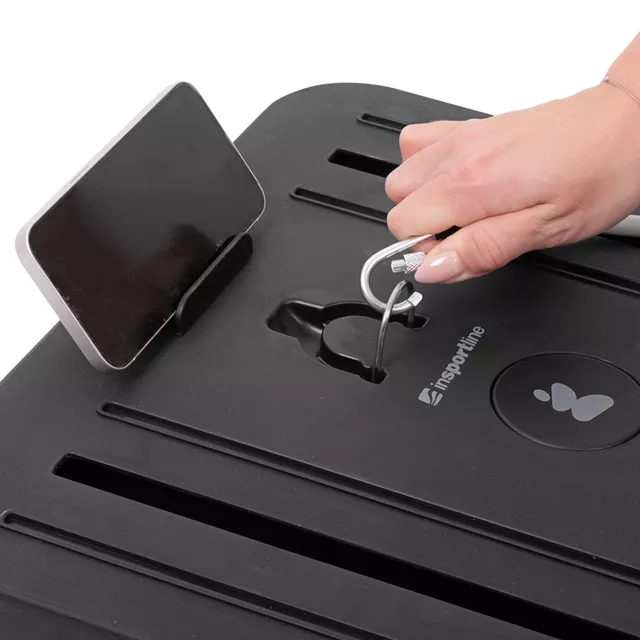 Pilates reformer inSPORTline Trancer Basic, csúszásmentes, összecsukható kialakítás, kivehető kijelző, állvány telefon számára