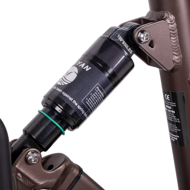 Összecsukható elektromos fat bike ISL Baxom 840Wh 20" - fekete