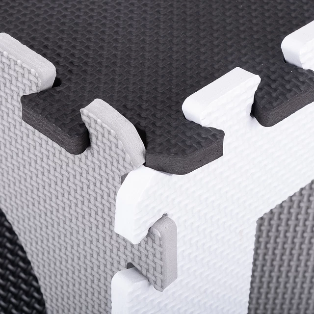 Habszivacs puzzle szőnyeg védőfallal inSPORTline Trastino 30,5x30,5x1 cm, 36 db