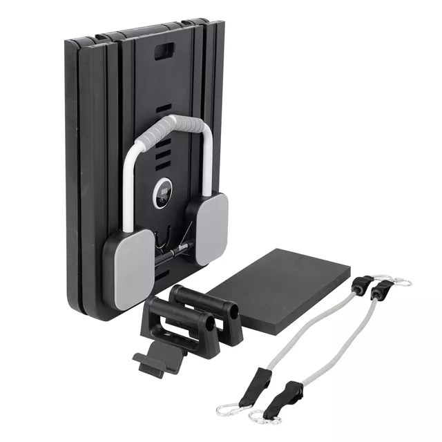 Pilates reformer inSPORTline Trancer Basic, csúszásmentes, összecsukható kialakítás, kivehető kijelző, állvány telefon számára