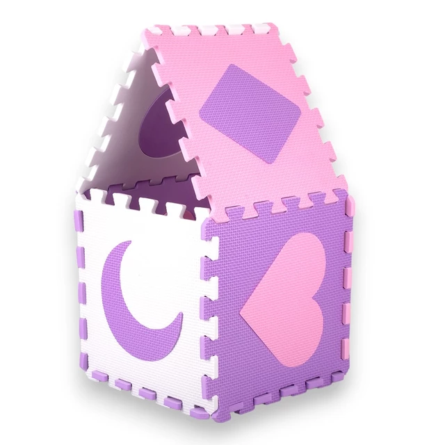 Habszivacs puzzle szőnyeg védőfallal inSPORTline Burgino 30,5x30,5x1 cm, 36 db