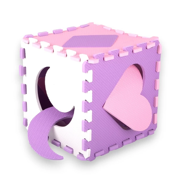 Habszivacs puzzle szőnyeg védőfallal inSPORTline Burgino 30,5x30,5x1 cm, 36 db