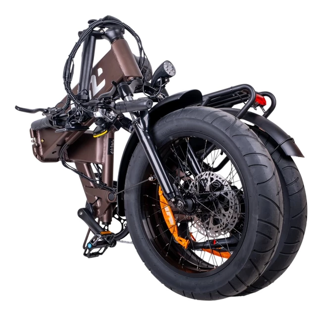 Összecsukható elektromos fat bike ISL Baxom 840Wh 20" - fekete