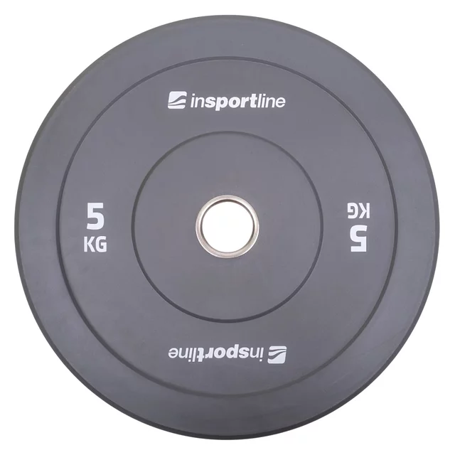 2x5 darabos gumikorong szett inSPORTline Bumper Plate Go 2x 5-25 kg 50 mm, otthoni és edzőtermi használatra, kiváló kivitelezés, kopásálló kialakítás