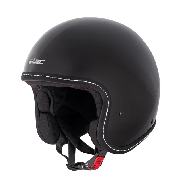 Chopper bukósisak W-TEC Badachos - fényes fekete