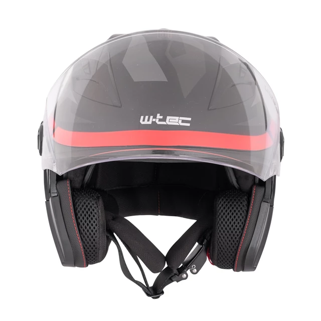 Nyitott bukósisak W-TEC Barcela Vermella