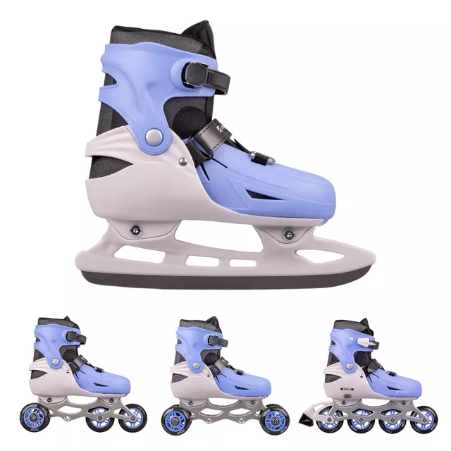 Állítható 4 az 1-ben korcsolya inSPORTline Foursimo, Comfort Fit illeszkedés, MicroLock biztonsági csat, AdjusTouch méretbeállító gomb