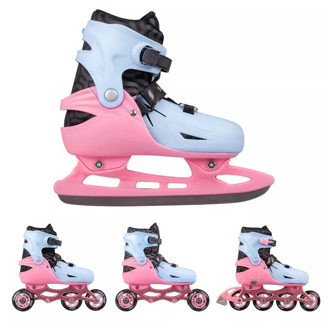 Állítható 4 az 1-ben korcsolya inSPORTline Fourtuna, Comfort Fit illeszkedés, MicroLock biztonsági csat, AdjusTouch méretbeállító gomb