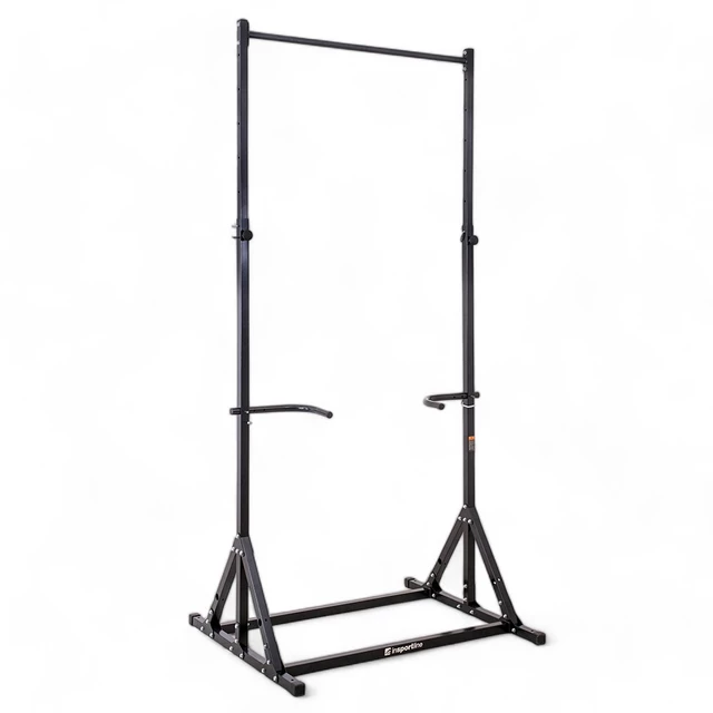 Húzódzkodó állvány inSPORTline Power Tower ON-X PT200, robosztus acélszerkezet, csúszásgátló bevonat a fogantyúkon, csúszásmentes alapfelület