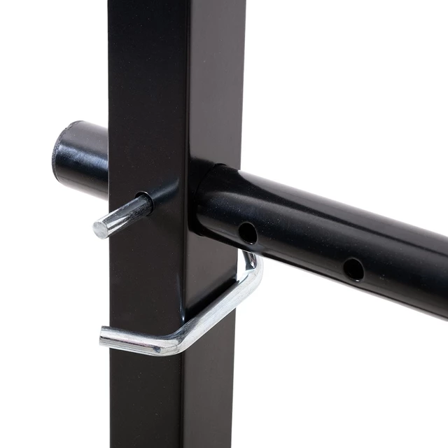 Húzódzkodó állvány inSPORTline Power Tower ON-X PT200, robosztus acélszerkezet, csúszásgátló bevonat a fogantyúkon, csúszásmentes alapfelület