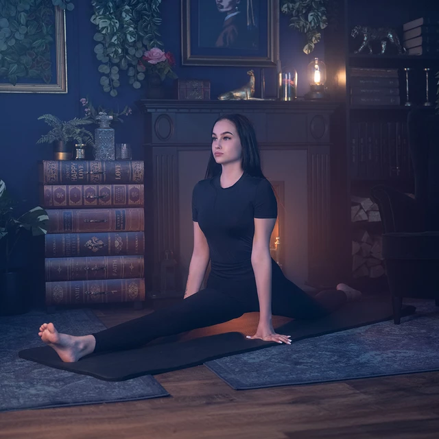 Fitness szőnyeg inSPORTline Fity X 183x61x1,5 cm - fekete