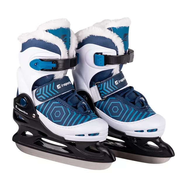Gyermek jégkorcsolya inSPORTline Izaky Pro, AdjusTouch, Thermo Fit, Comfort Fit, MicroLock biztonsági csat, Safety Ankle System