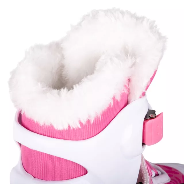 Gyermek jégkorcsolya inSPORTline Izabely Pro, AdjusTouch, Thermo Fit, Comfort Fit, MicroLock biztonsági csat, Safety Ankle System