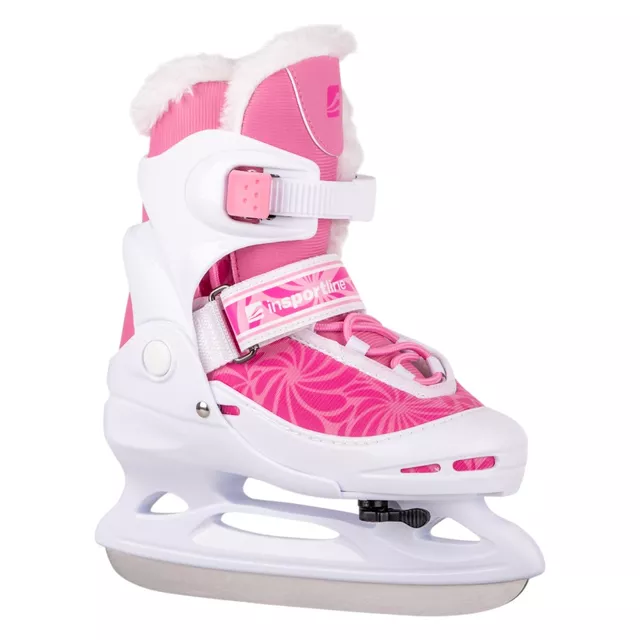 Gyermek jégkorcsolya inSPORTline Izabely Pro, AdjusTouch, Thermo Fit, Comfort Fit, MicroLock biztonsági csat, Safety Ankle System