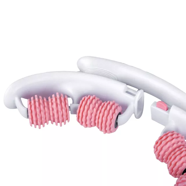 Multifunkcionális masszírozó inSPORTline Alesaki, 8 masszázsgörgő, kibontható, ergonomikus forma fogantyúkkal, könnyű és tartós konstrukció