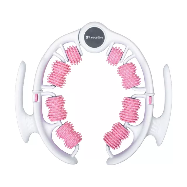 Multifunkcionális masszírozó inSPORTline Alesaki, 8 masszázsgörgő, kibontható, ergonomikus forma fogantyúkkal, könnyű és tartós konstrukció