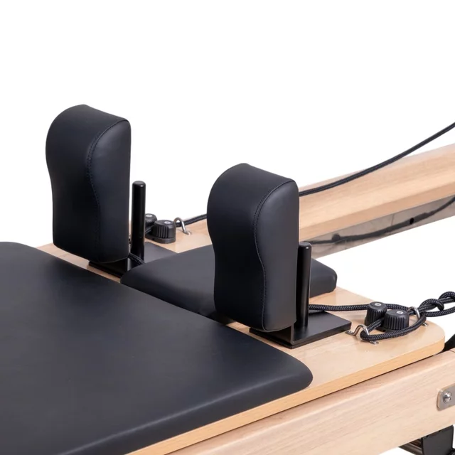 Pilates reformer inSPORTline Driftaler, összecsukható szerkezet biztonsági retesszel, tölgyfából készült váz, speciális pilates-doboz