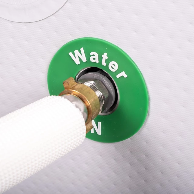 Kültéri fürdőkád inSPORTline Laaches 160x85x65 cm hőszabályozó rendszerrel