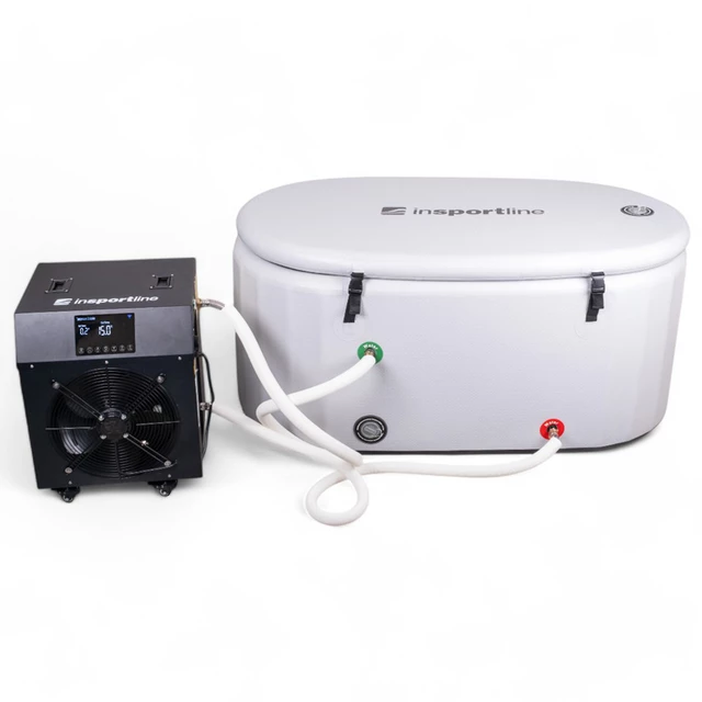 Kültéri fürdőkád inSPORTline Laaches 160x85x65 cm hőszabályozó rendszerrel