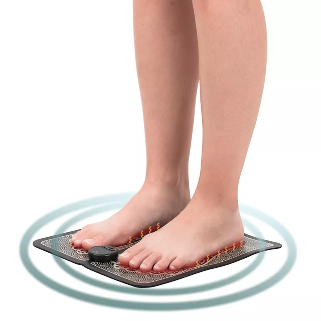 EMS talpmasszázs szőnyeg inSPORTline Axono, praktikus távirányító, újratölthető akkumulátor, csúszásmentes felület