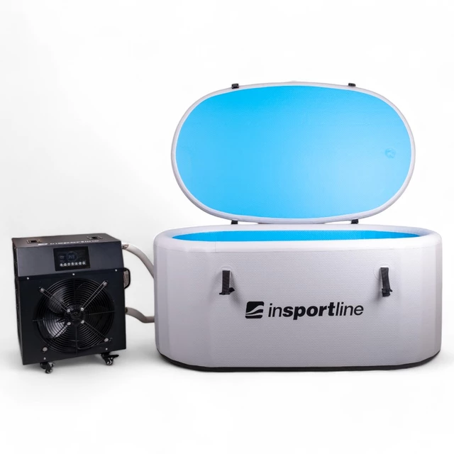 Kültéri fürdőkád inSPORTline Laaches 160x85x65 cm hőszabályozó rendszerrel