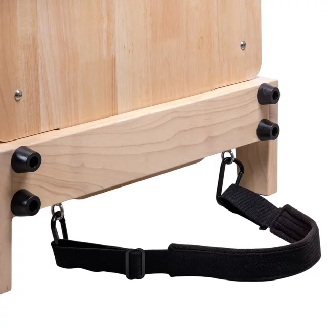 Pilates reformer inSPORTline Driftaler, összecsukható szerkezet biztonsági retesszel, tölgyfából készült váz, speciális pilates-doboz