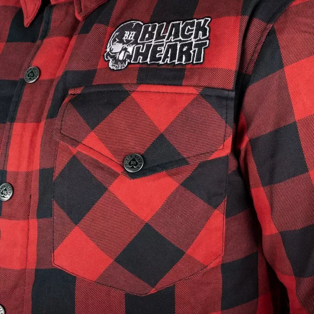 Motoros ing W-TEC Black Heart Rattlesneak - fekete piros csíkkal