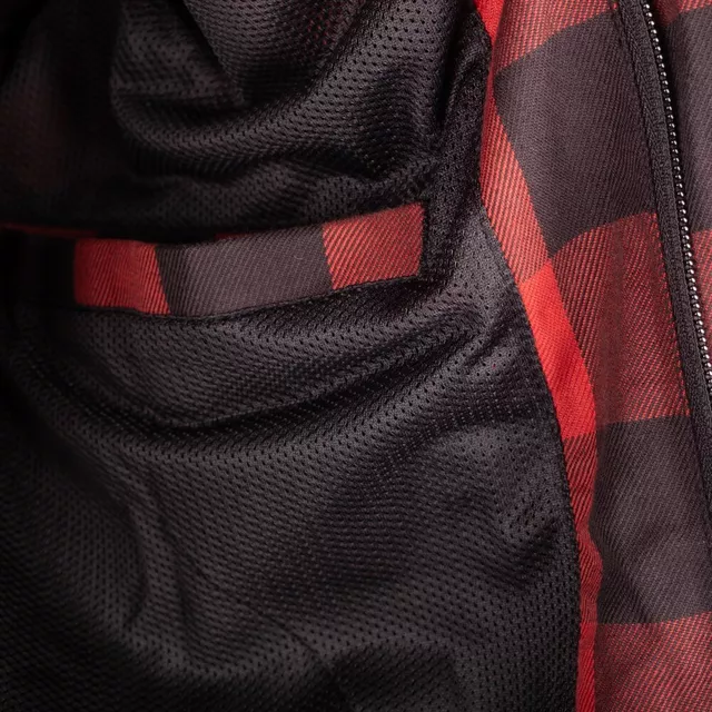 Motoros ing W-TEC Black Heart Rattlesneak - fekete piros csíkkal