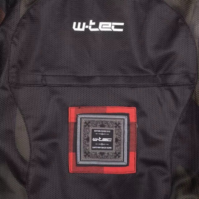 Motoros ing W-TEC Black Heart Rattlesneak - fekete piros csíkkal