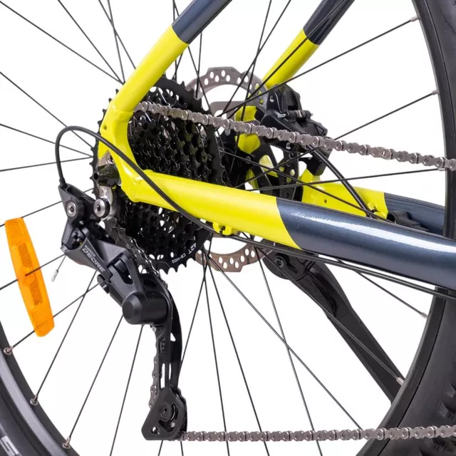 Elektromos hegyikerékpár inSPORTline ISL Tachion 630Wh 29" - 2025-ös modell, Bafang M510 motor, színes kijelző, 29" kerékátmérő - Grafit Neon